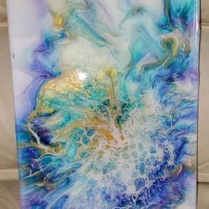 Acrylic Painting-Pastel Flower Bloom